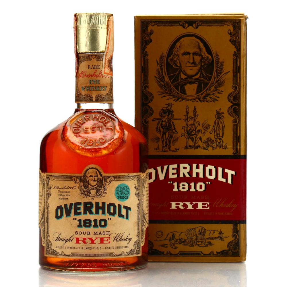 Overholt '1810' Straight Rye Whiskey 1974 / Giovinetti Import