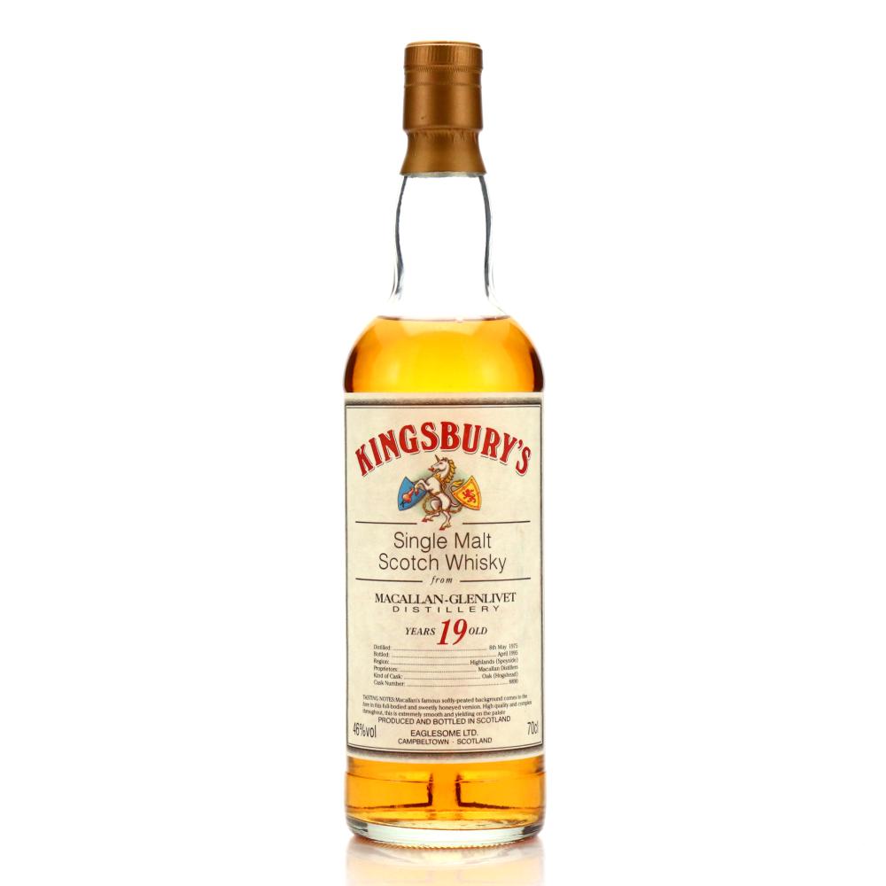 Macallan 1975 Kingsbury 19 Year Old