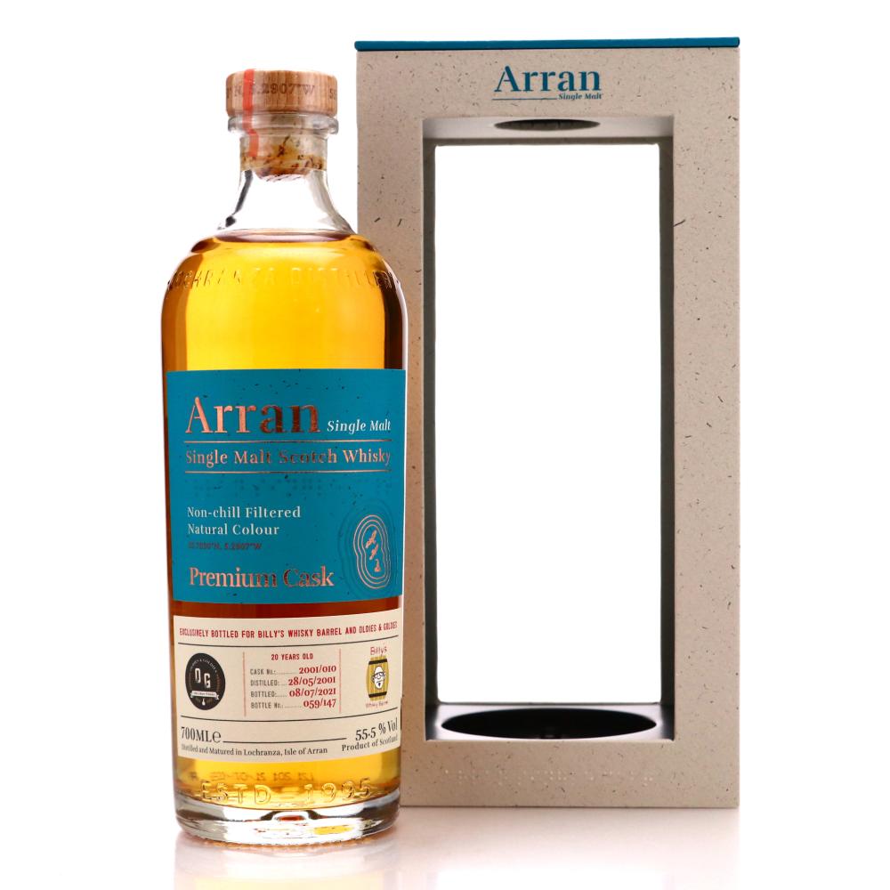 Arran 2001 Single Cask 20 Year Old #2001/010 - Billy's Whisky Barrel and Oldies & Goldies