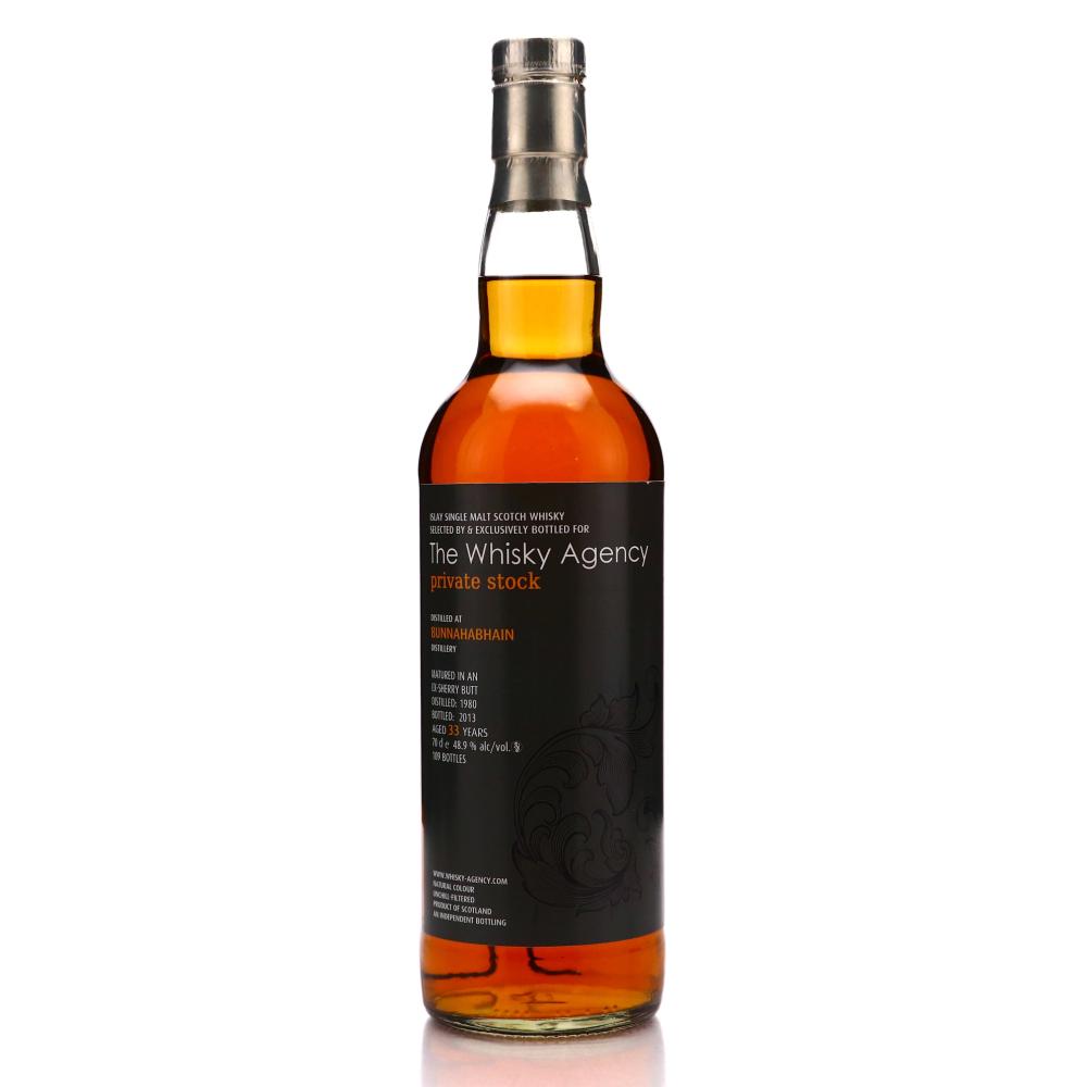 Bunnahabhain 1980 Whisky Agency 33 Year Old Private Stock