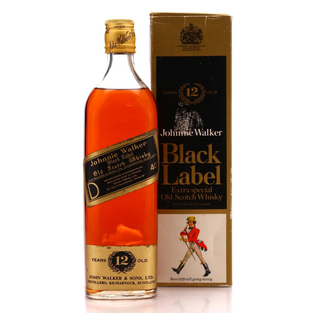 Johnnie Walker Black Label 12 Year Old 1960s / French Import