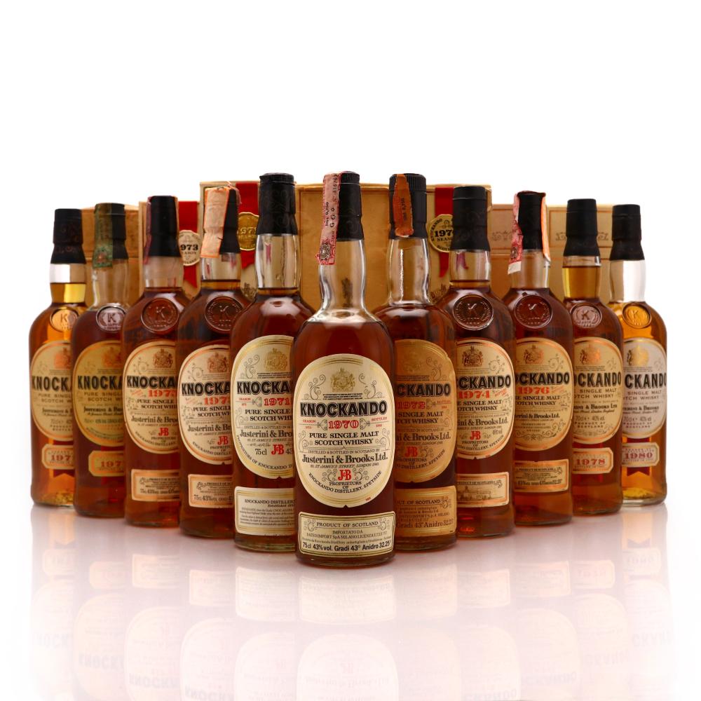Knockando 1970 - 1980 Collection 11 x 70cl