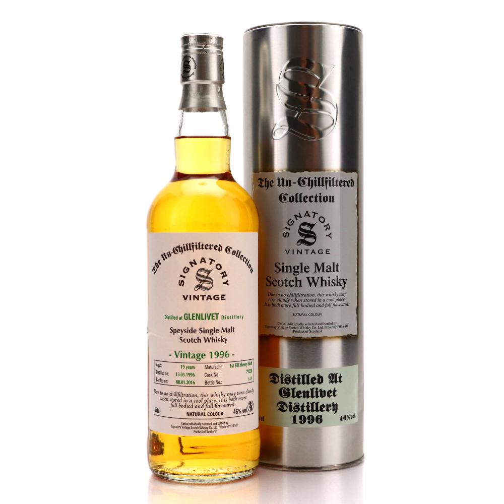 Glenlivet 1996 Signatory Vintage 19 Year Old