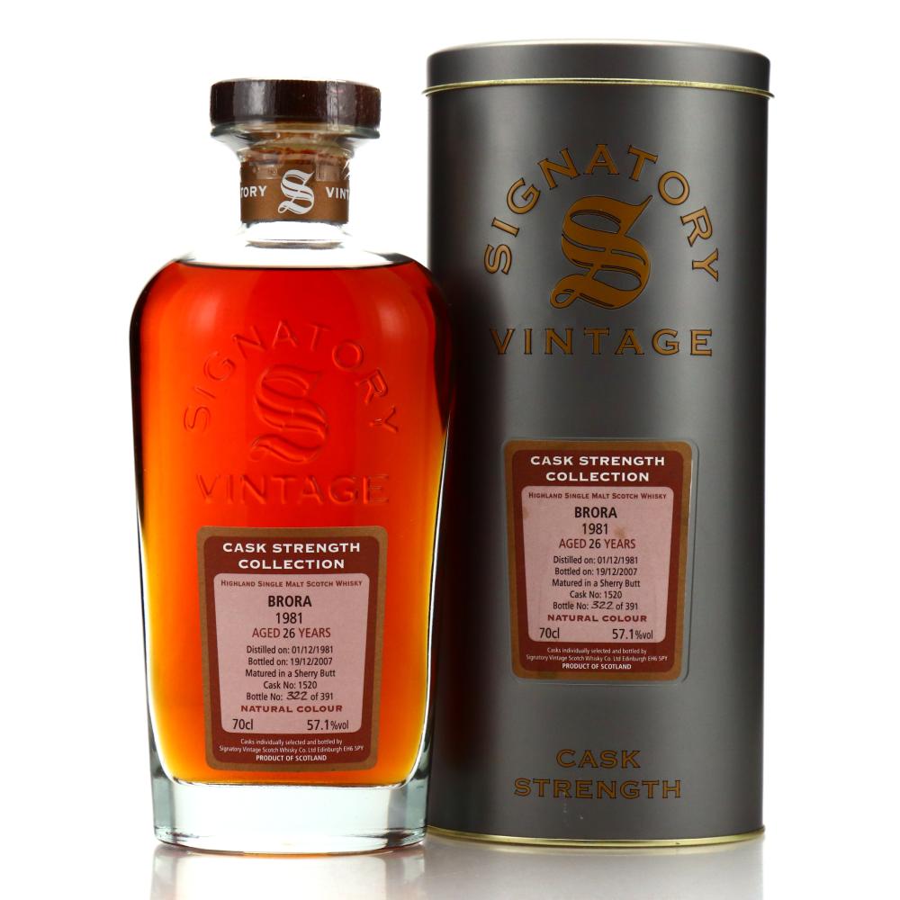 Brora 1981 Signatory Vintage 26 Year Old Cask Strength