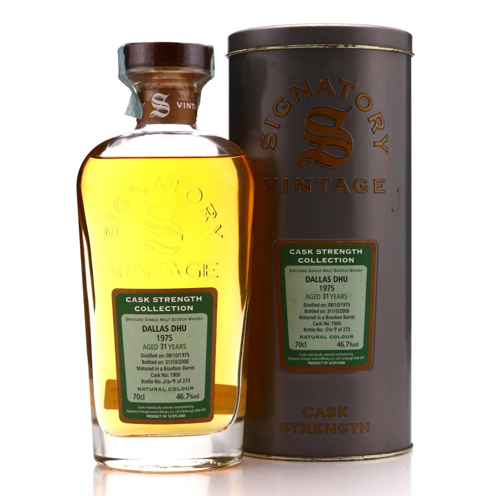 Dallas Dhu 1975 Signatory Vintage 31 Year Old Cask Strength
