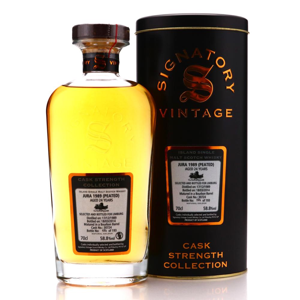 Jura 1989 Signatory Vintage 24 Year Old Cask Strength Peated / The Whisky Fair