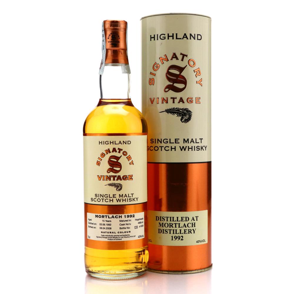 Mortlach 1992 Signatory Vintage 15 Year Old