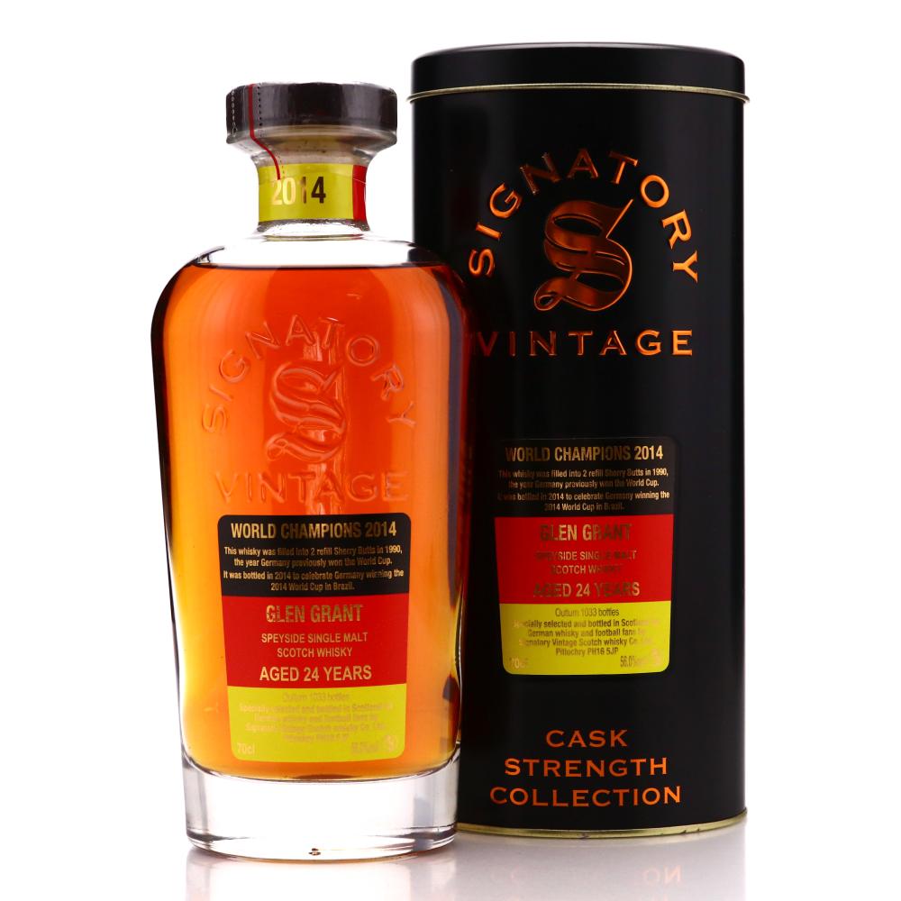 Glen Grant 1990 Signatory Vintage 24 Year Old Cask Strength / World Champions 2014
