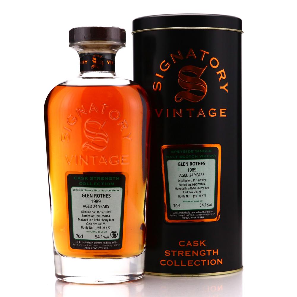 Glenrothes 1989 Signatory Vintage 24 Year Old Cask Strength