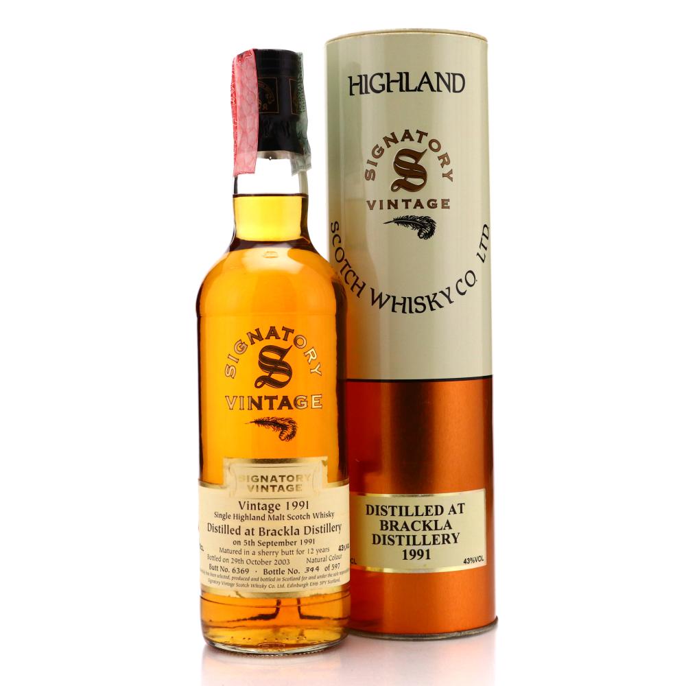 Royal Brackla 1991 Signatory Vintage 12 Year Old