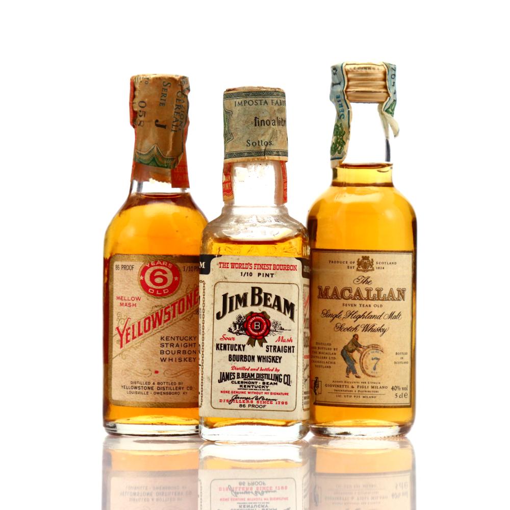 Worldwide Whisky Miniature x 3 / includes Macallan