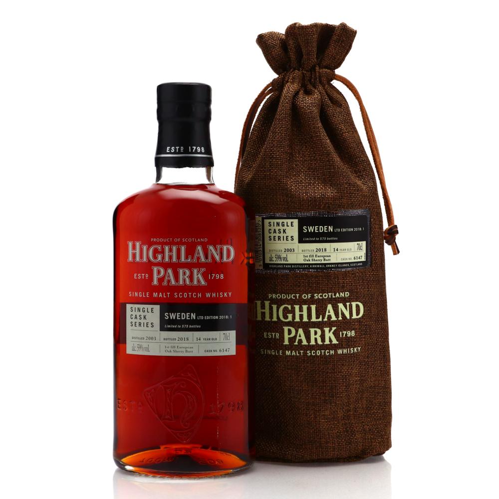 Highland Park 2003 Single Cask 14 Year Old #6147 / Sweden Exclusive