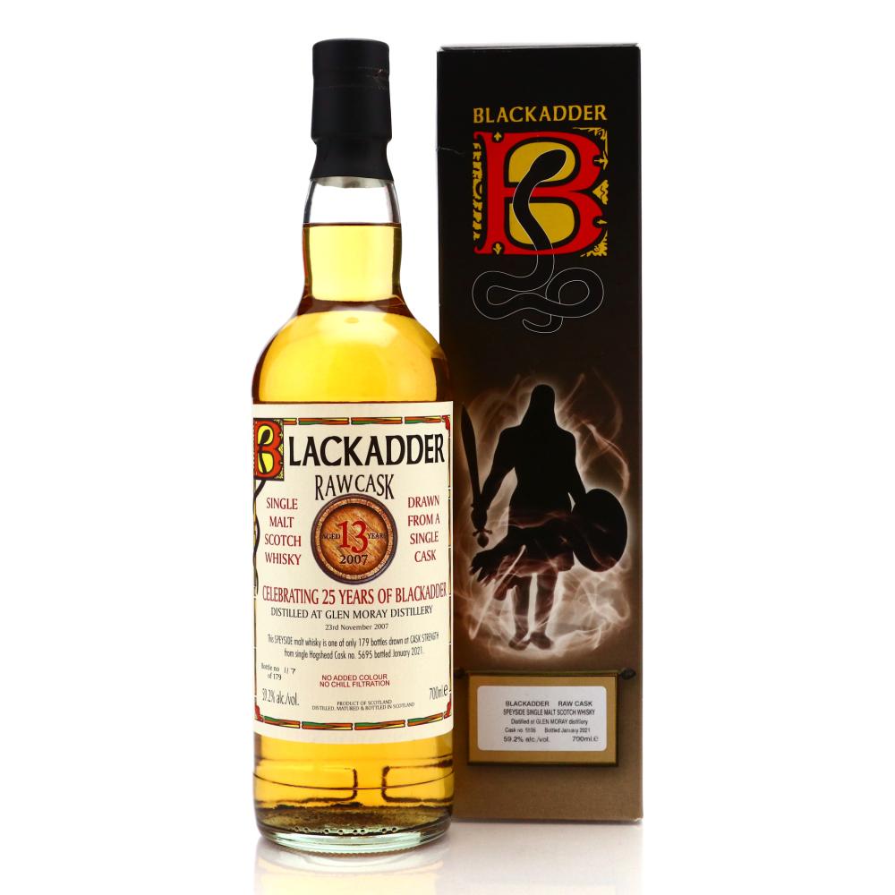 Glen Moray 2007 Blackadder 13 Year Old Raw Cask / 25th Anniversary