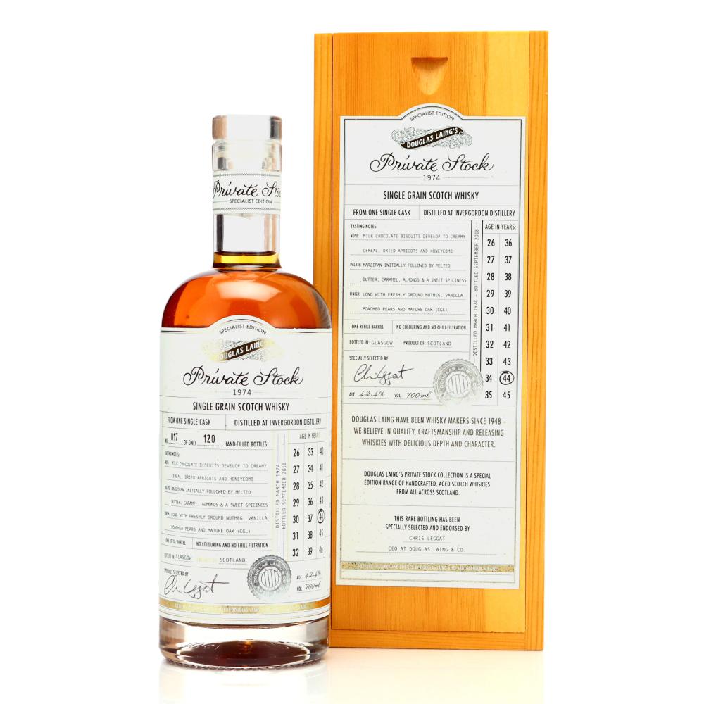 Invergordon 1974 Douglas Laing 44 Year Old Private Stock