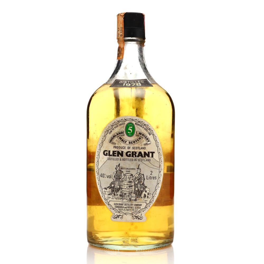 Glen Grant 1978 5 Year Old 2 Litre / Seagram Italia Import