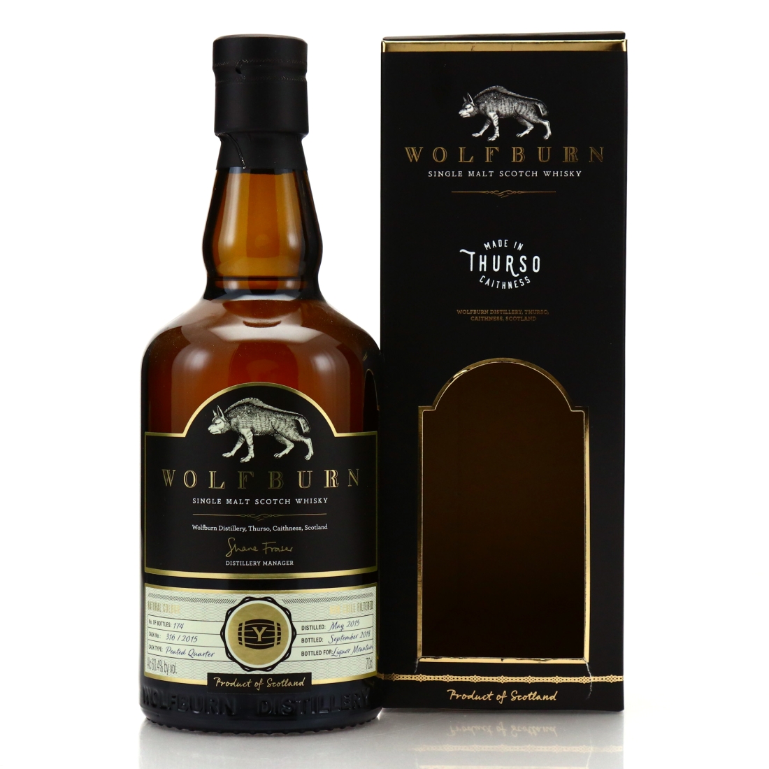 Wolfburn 2015 Single Peated Quarter Cask #316 / Y's Cask Tokyo