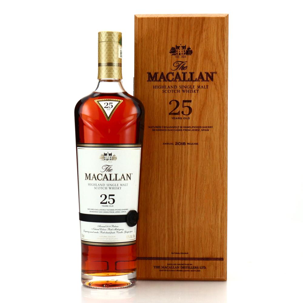 Macallan 25 Year Old Sherry Oak 2018 Release / 75cl US Import