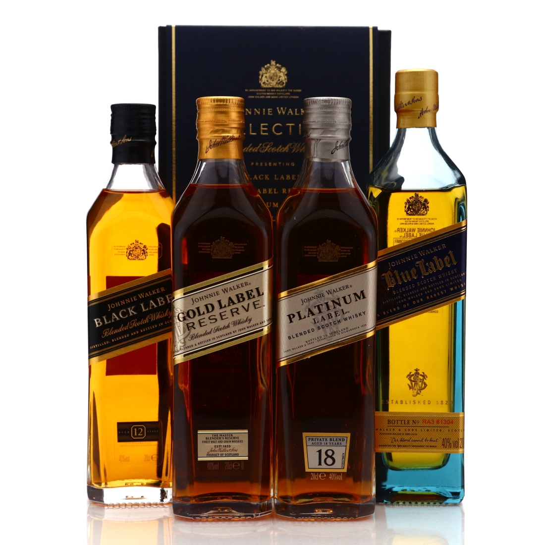 Johnnie Walker Collection 4 x 20cl