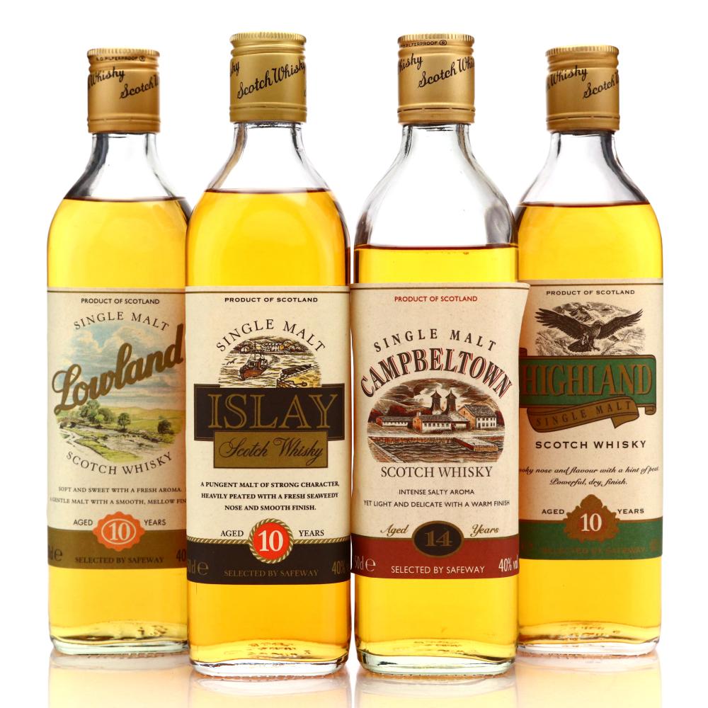 Safeway Regional Single Malts 4 x 50cl