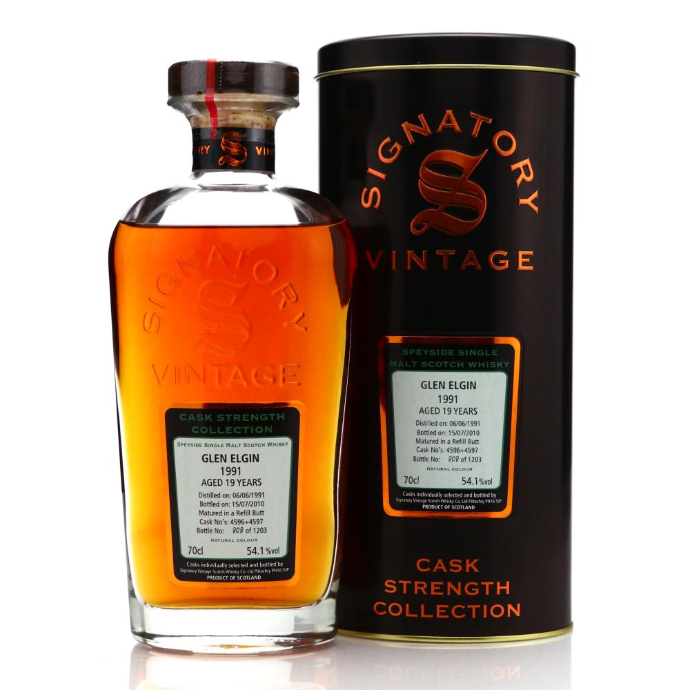 Glen Elgin 1991 Signatory Vintage 19 Year Old Cask Strength
