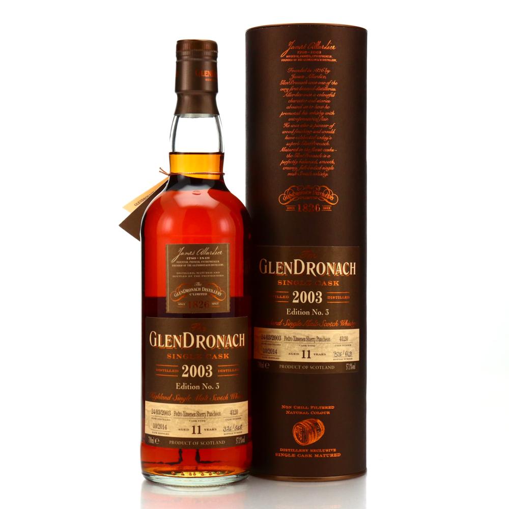 Glendronach 2003 Single PX Cask Finish 11 Year Old #4120/ Edition No. 3