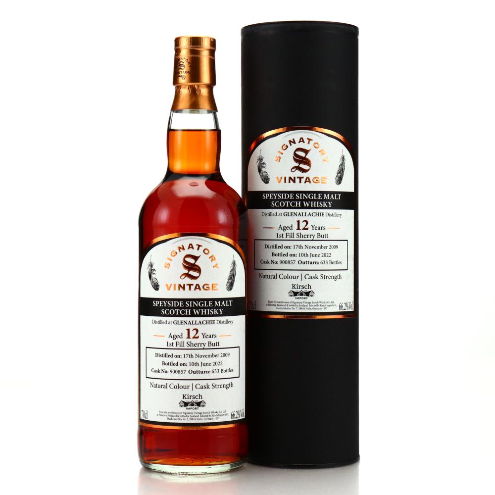 Glenallachie 2009 Signatory Vintage 12 Year Old / Kirsch Import