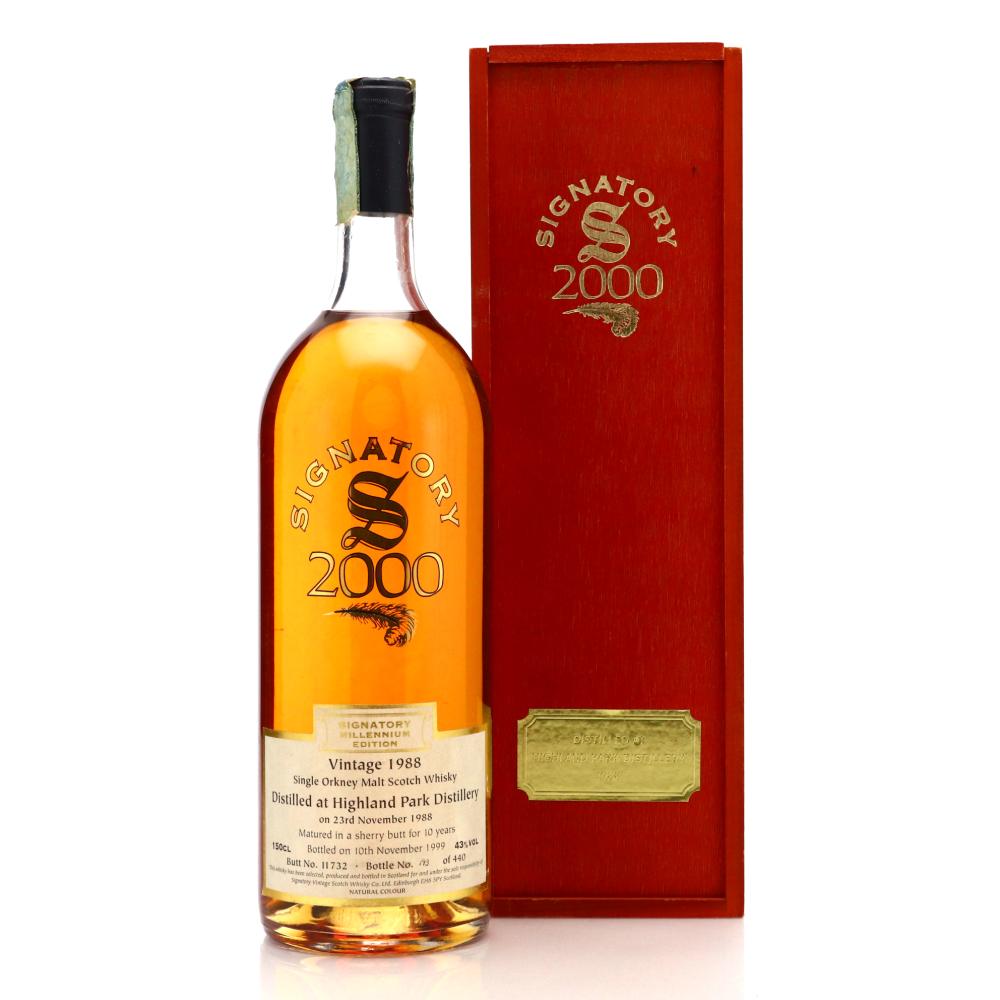 Highland Park 1988 Signatory Vintage 10 Year Old 1.5 Litre / Millennium Edition
