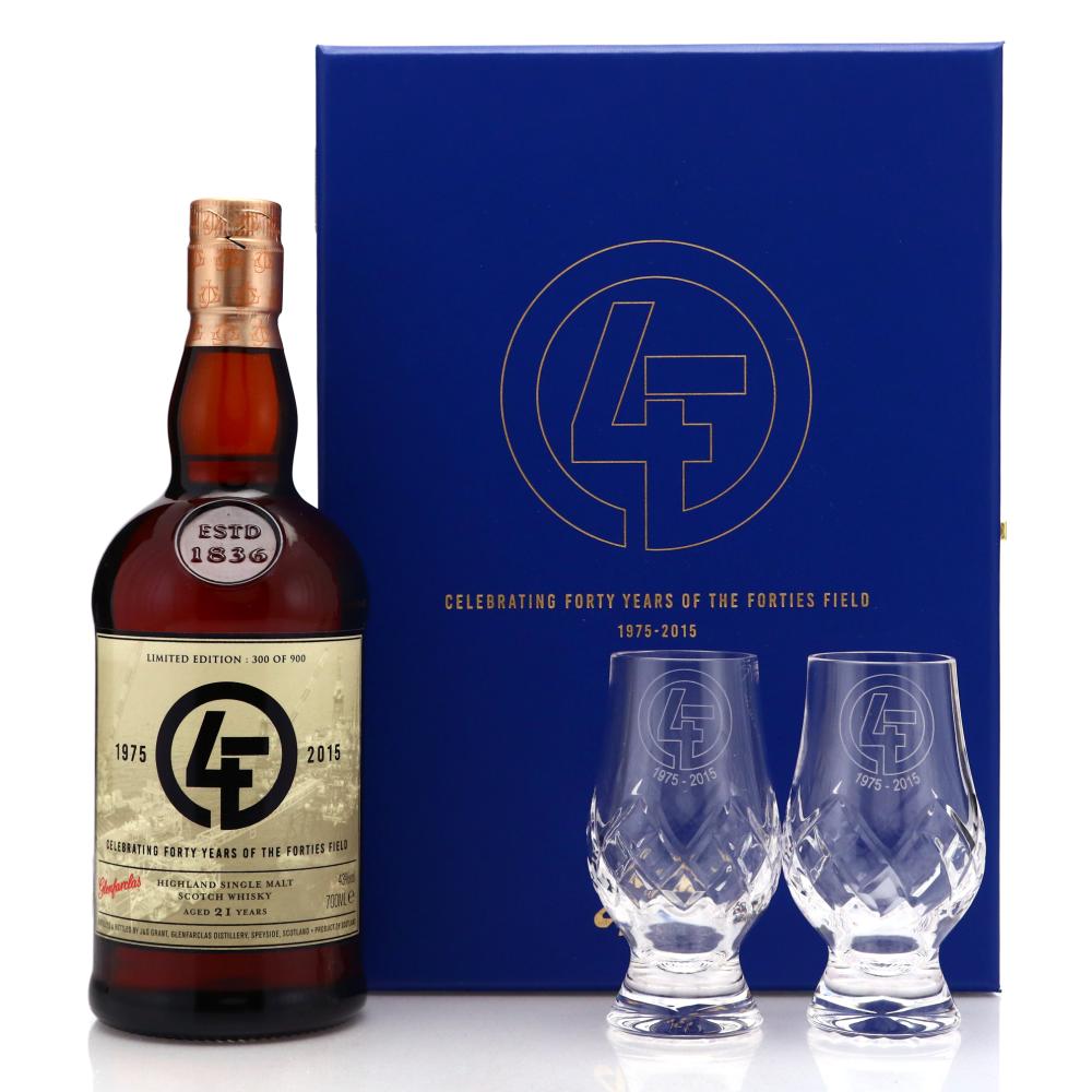 Glenfarclas 21 Year Old Gift Pack / Forties Field 40th Anniversary