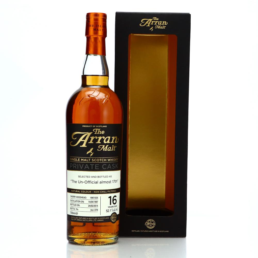 Arran 1997 Single Sherry Cask 16 Year Old #525 / The Un-Official Almost 17th