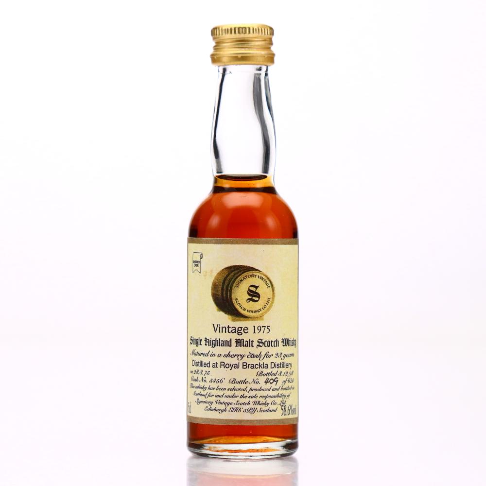 Royal Brackla 1975 Signatory Vintage 23 Year Old Miniature