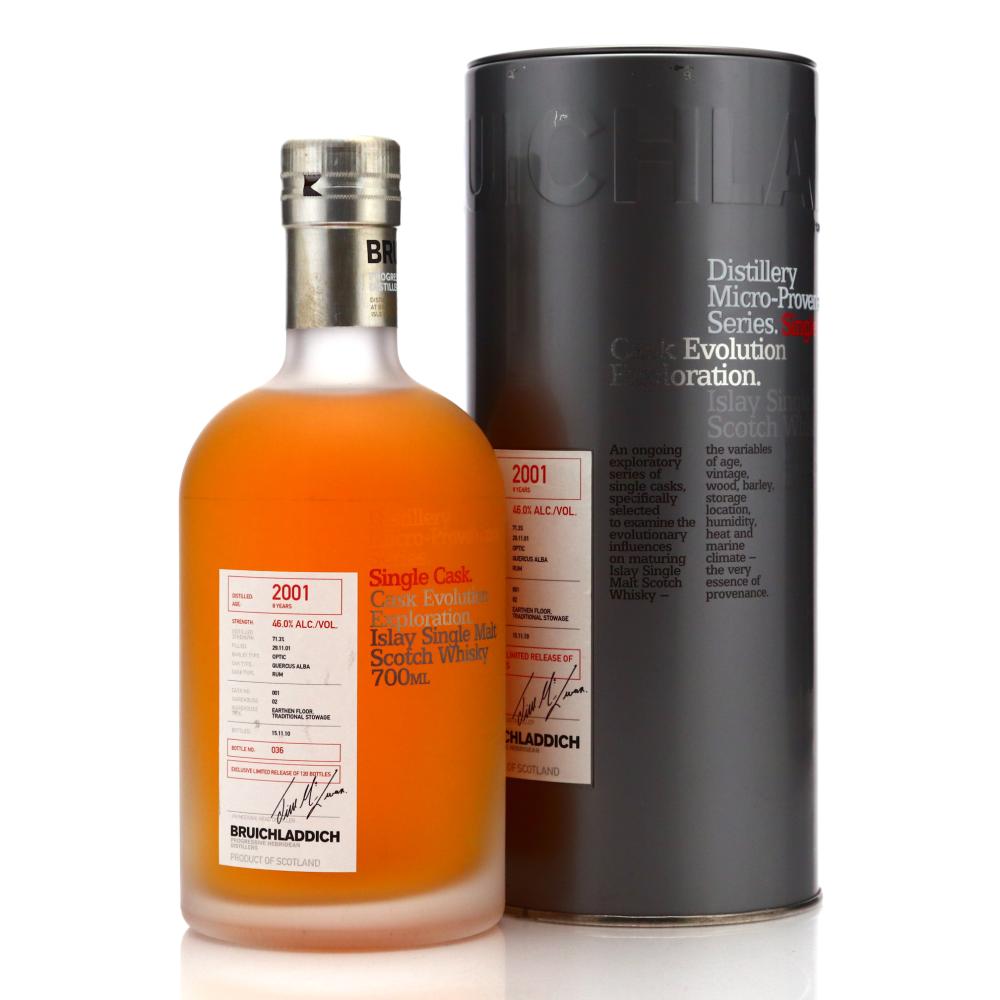 Bruichladdich 2001 Micro Provenance Single Cask 8 Year Old #001