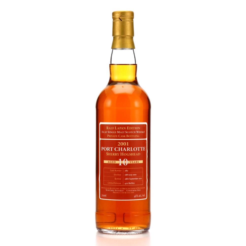 Port Charlotte 2001 Private Cask 10 Year Old #282 / Ralf Lapan Edition