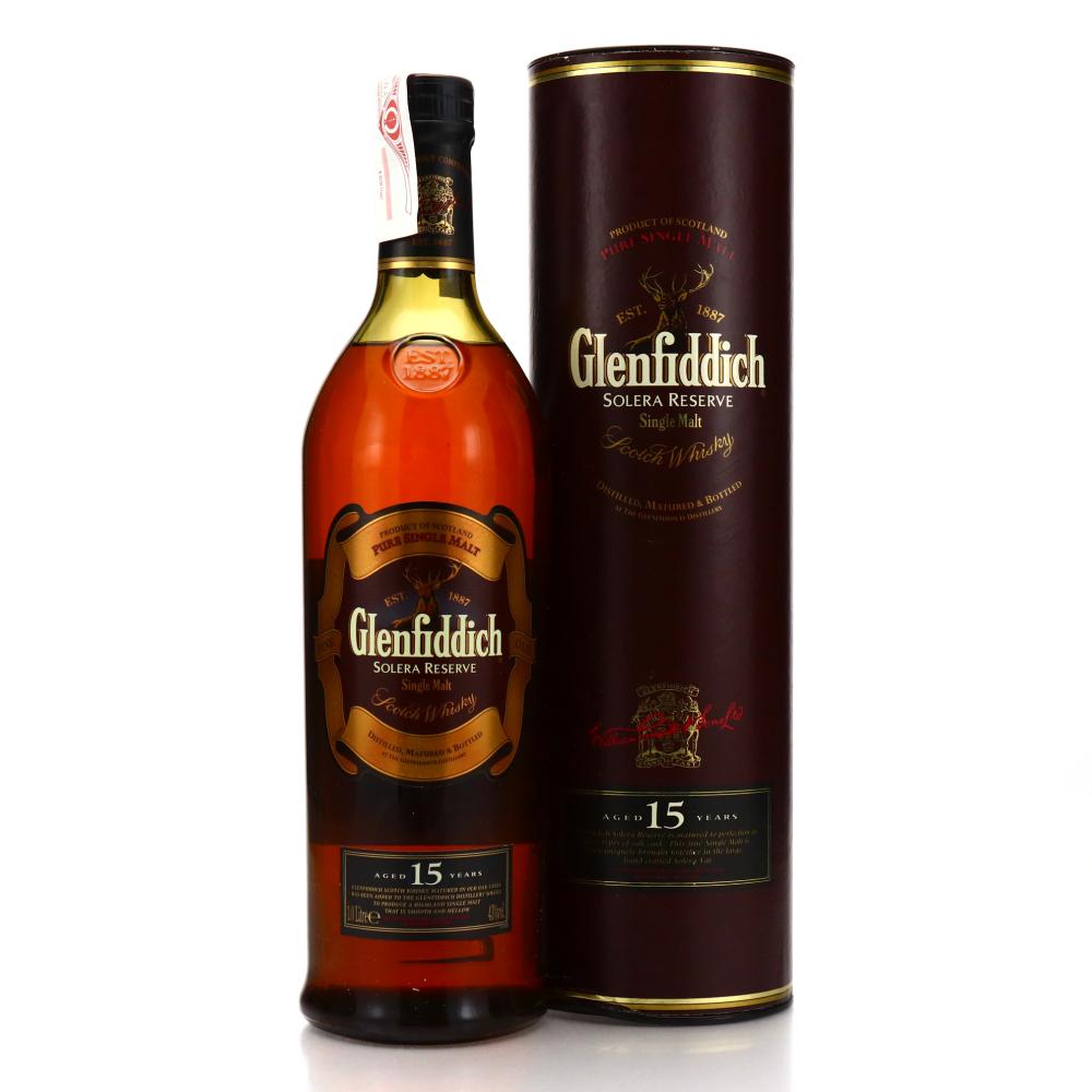 Glenfiddich 15 Year Old Solera Reserve 1 Litre pre-2007