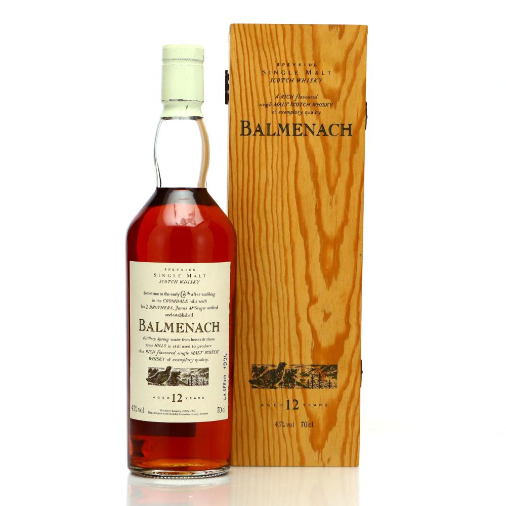 Balmenach 12 Year Old Flora and Fauna White Cap / Wooden Box