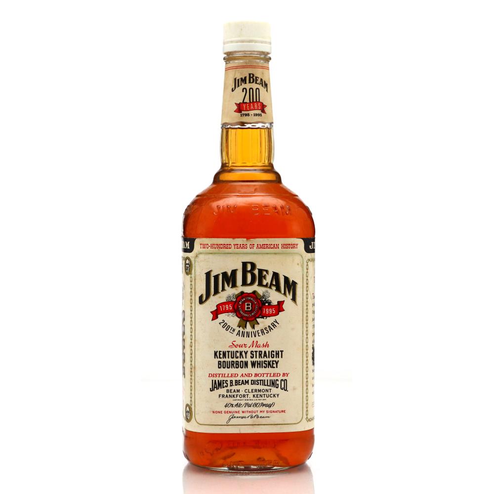 Jim Beam Kentucky Straight Bourbon 1 Litre / 200th Anniversary 1994