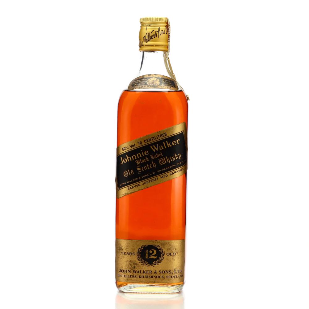 Johnnie Walker 12 Year Old Black Label 1980s / Danish Import