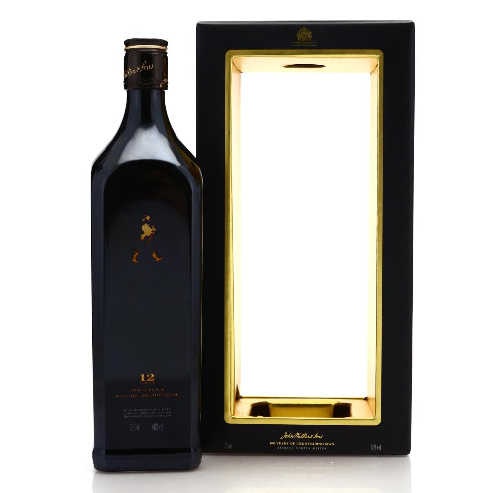 Johnnie Walker Black Label 12 Year Old Anniversary Edition 75cl / 100 Years of the Striding Man