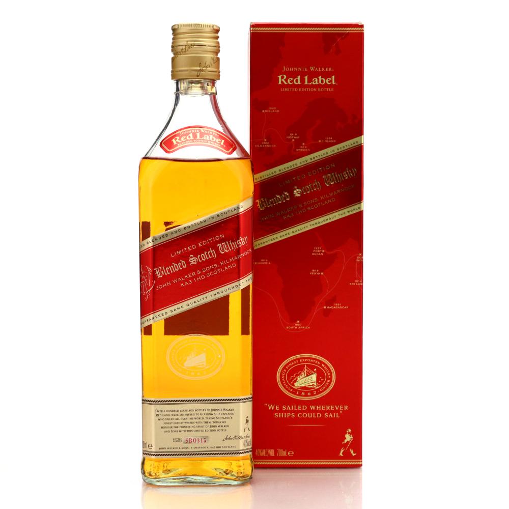 Johnnie Walker Red Label Limited Edition / We Sailed Wherever Ships Could Sail