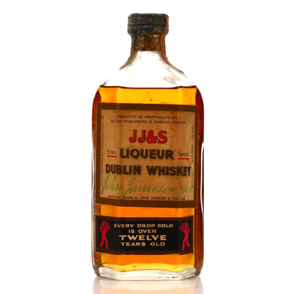 John Jameson and Son 12 Year Old Liqueur Dublin Whiskey 1960s / US Import