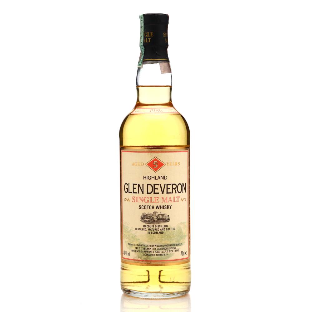 Glen Deveron 1986 5 Year Old / Martini & Rossi Import