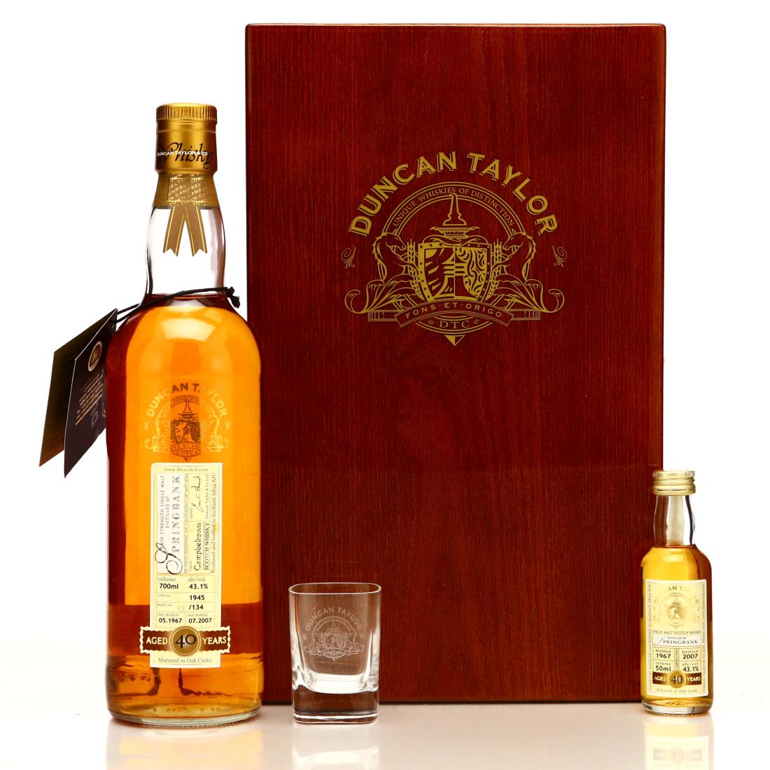 Springbank 1967 Duncan Taylor 40 Year Old / with Miniature 5cl