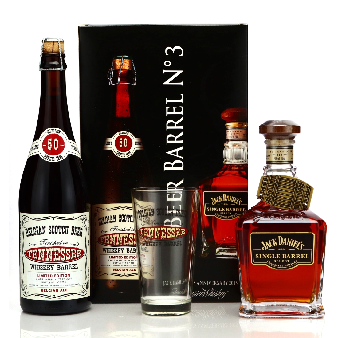Jack Daniel's Single Barrel Select 2015 70cl Gift Pack / Beer Barrel No.3