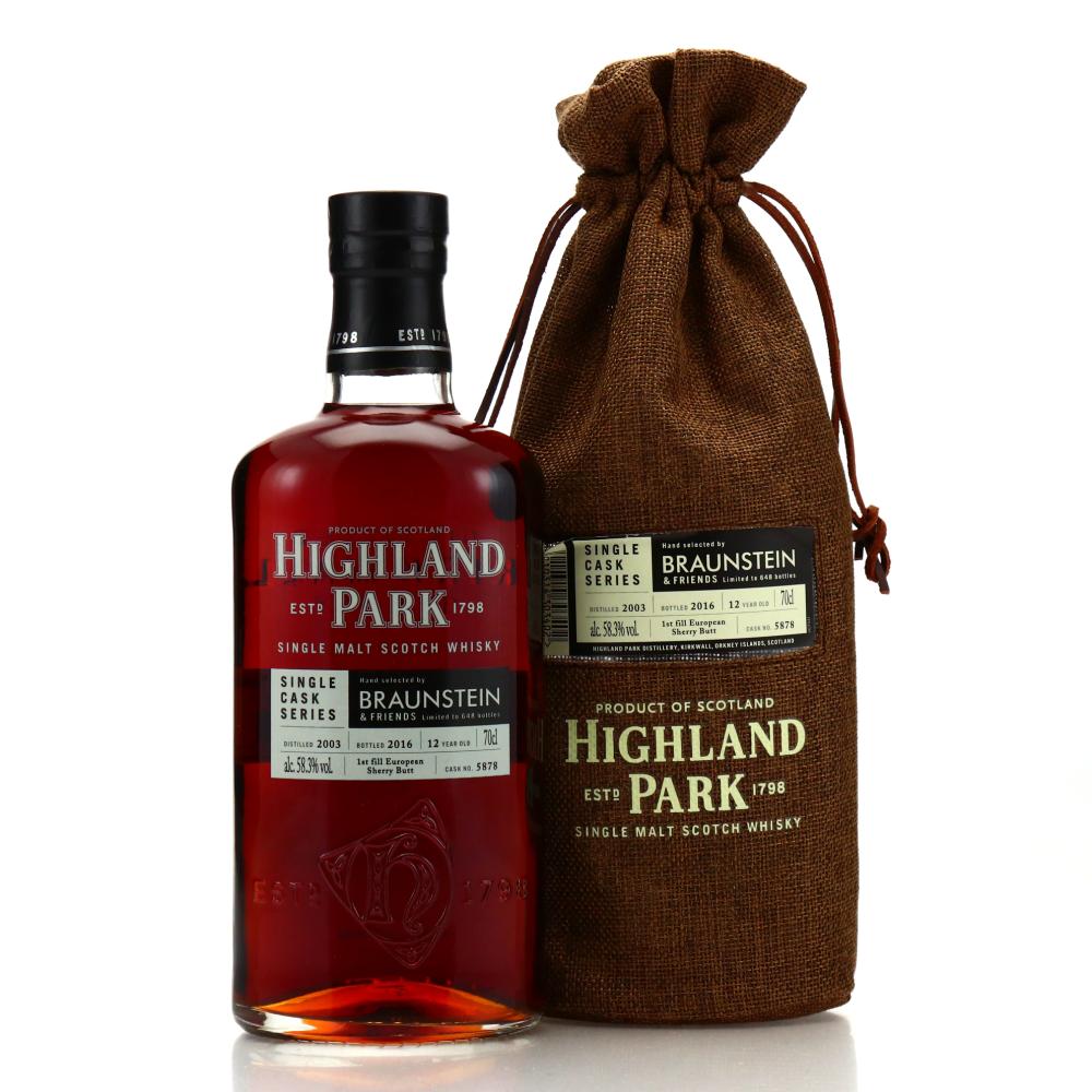 Highland Park 2003 Single Sherry Cask 12 Year Old #5878 / Braunstein & Friends