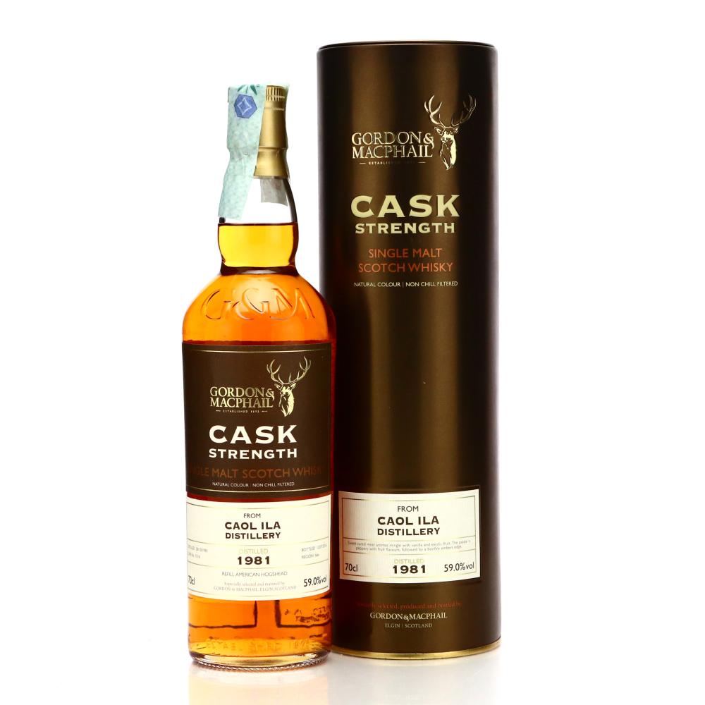 Caol Ila 1981 Gordon and MacPhail Cask Strength