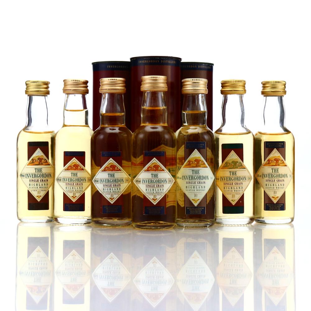 Invergordon 10 Year Old Miniature x 7