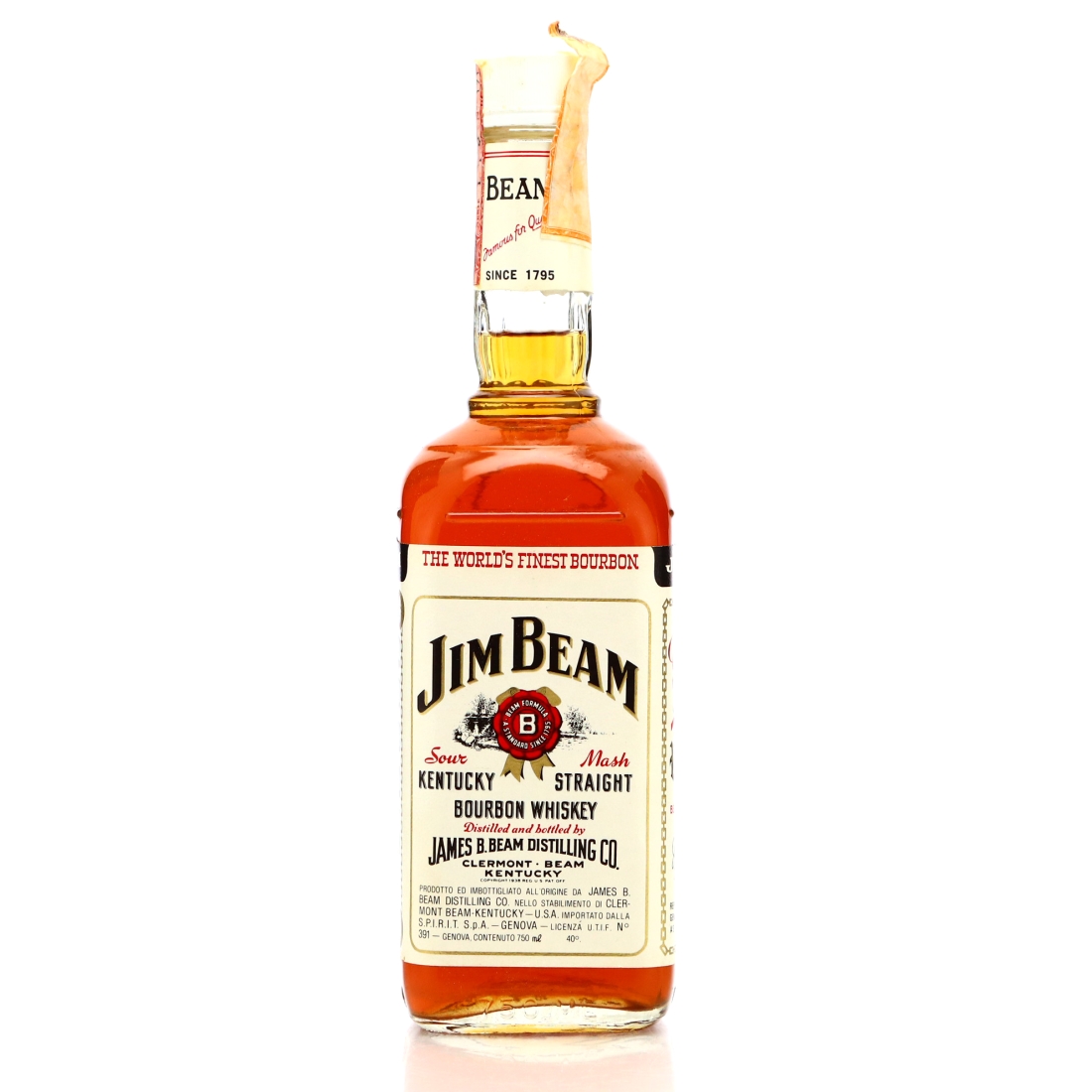 Jim Beam Kentucky Straight Bourbon 1987