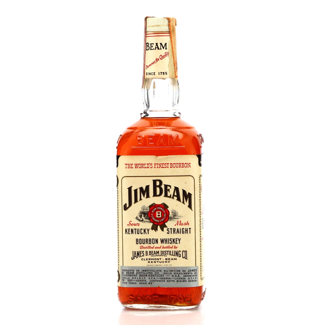 Jim Beam Kentucky Straight Bourbon 1978