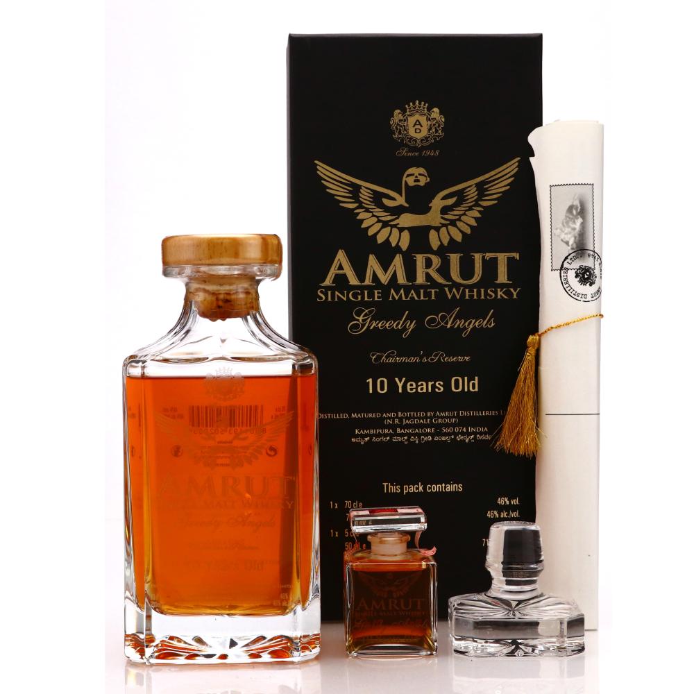 Amrut Greedy Angels 10 Year Old Chairman's Reserve Gift Pack