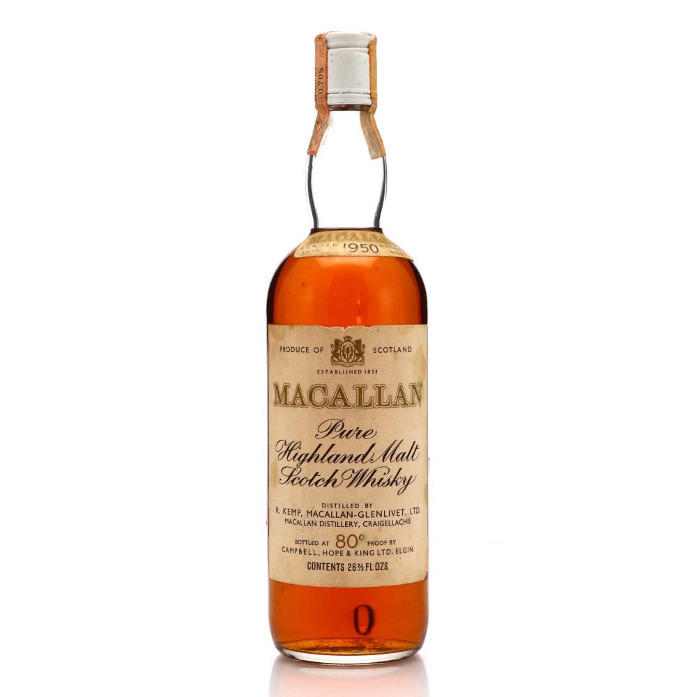 Macallan 1950 Campbell, Hope and King 80 Proof​
