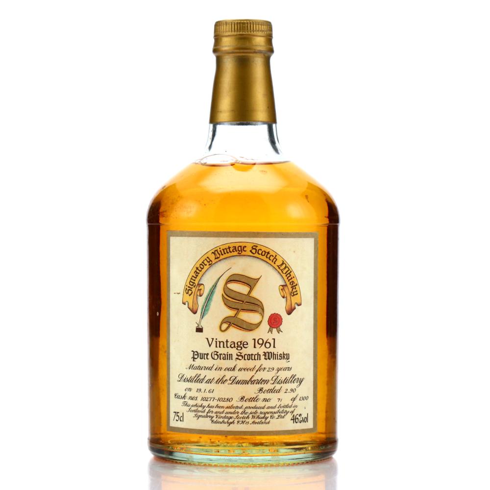 Dumbarton 1961 Signatory Vintage 29 Year Old